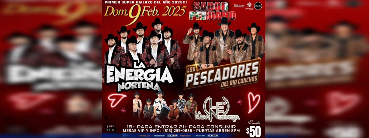 LA ENERGIA NORTENA , LOS PESCADORES DEL RIO CONCHOS , FAIRFIELD , OH