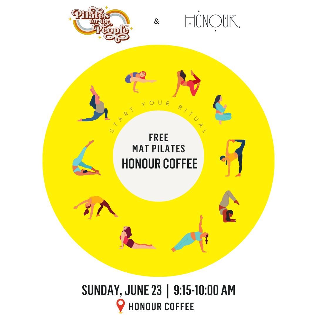 Free Outdoor Mat Pilates at Honour Coffee