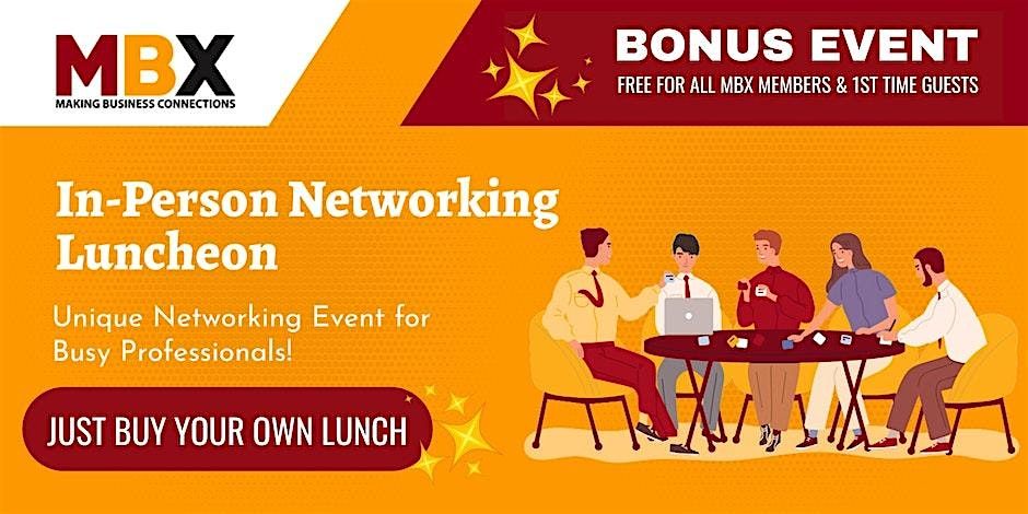 BONUS EVENT: Fairfax VA  In-Person Networking