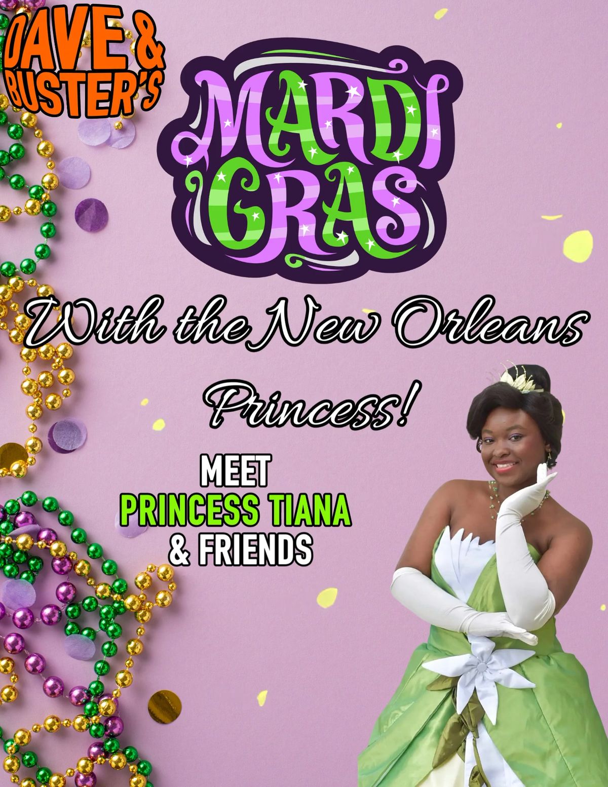 Mardi Gras Kids Celebration with Princesses