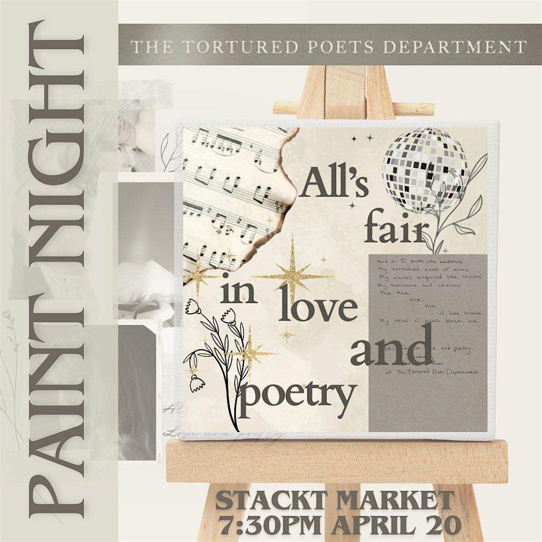 April 20: The Tortured Poets Department Inspired Paint Party