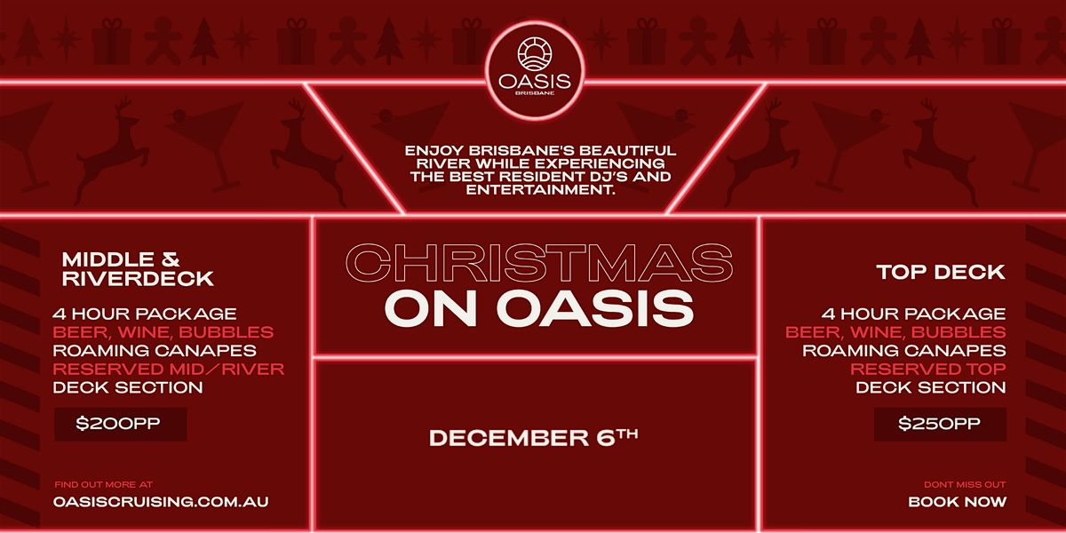 CHRISTMAS CRUISE ON OASIS - Friday 6th December 2024