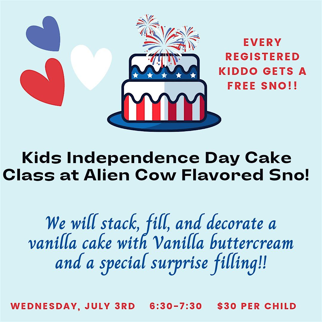 Independence Day Kids Cake Class