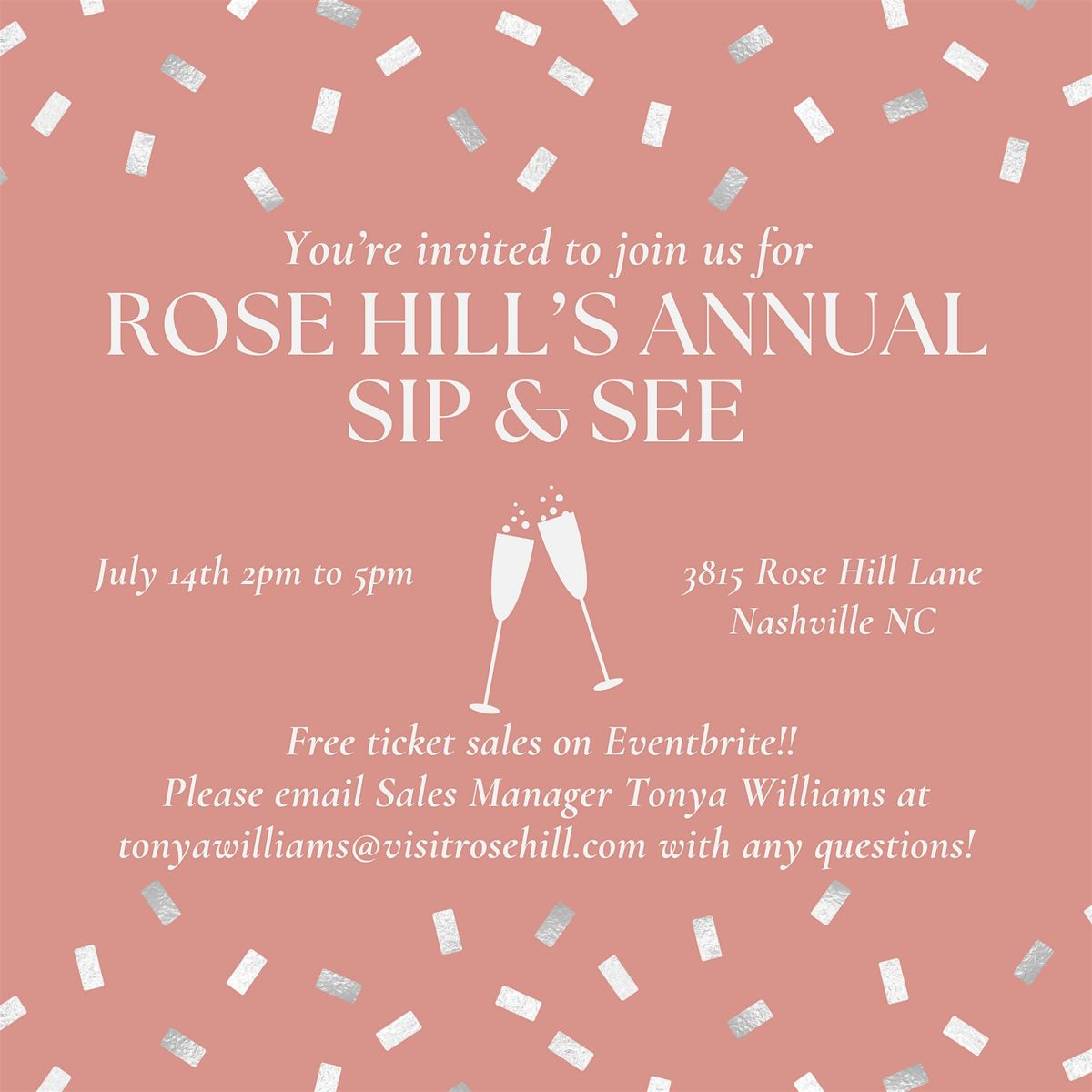 Rose Hill's Annual Sip and See