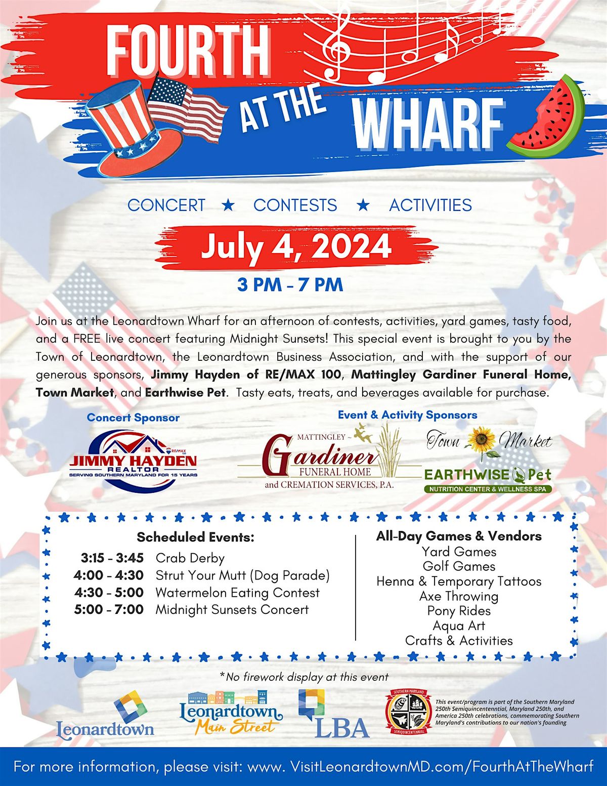 Fourth at the Wharf: Event & Concert