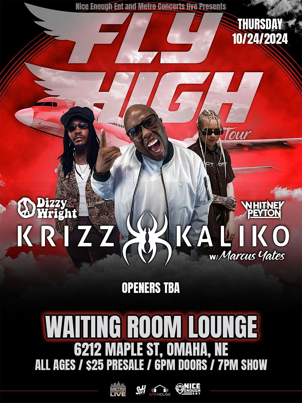 Krizz Kaliko w\/ Dizzy Wright, Whitney Peyton & Marcus Yates