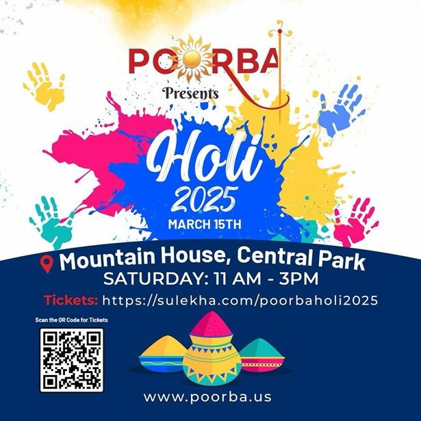 Poorba's 2025 Holi Celebration Bay Area