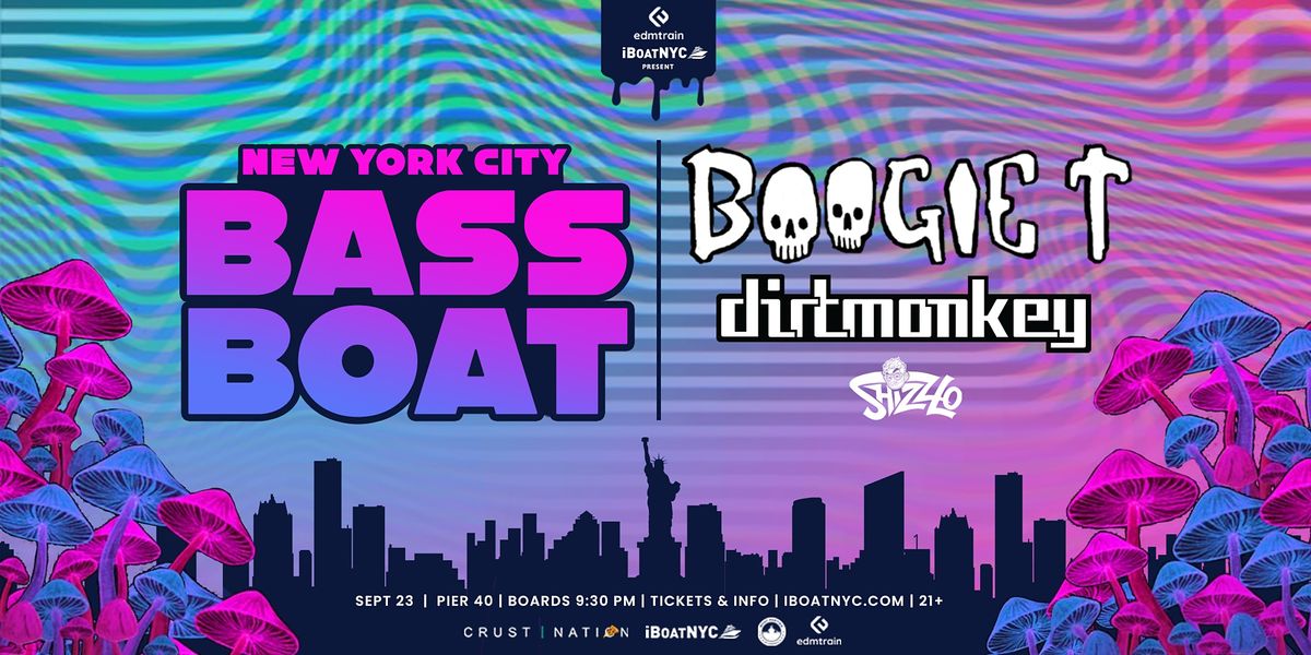 BASS BOAT: BOOGIE T & Dirt Monkey - iBoatNYC Yacht Party Cruise