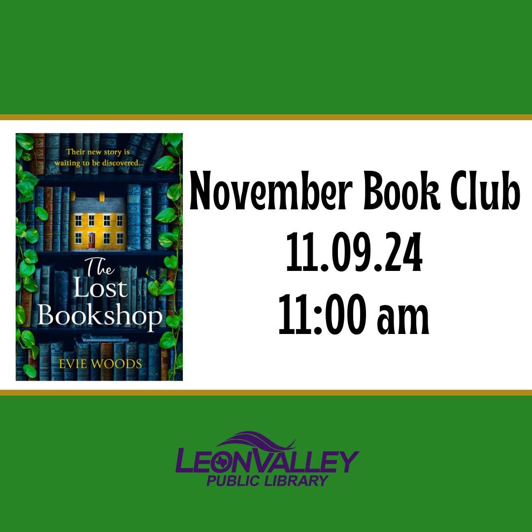 November Adult Book Club