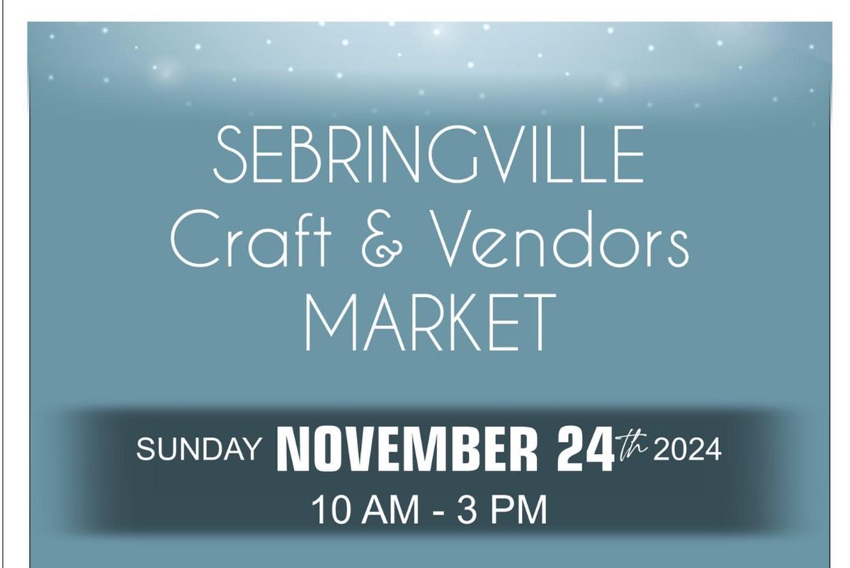 Sebringville craft and vendors market