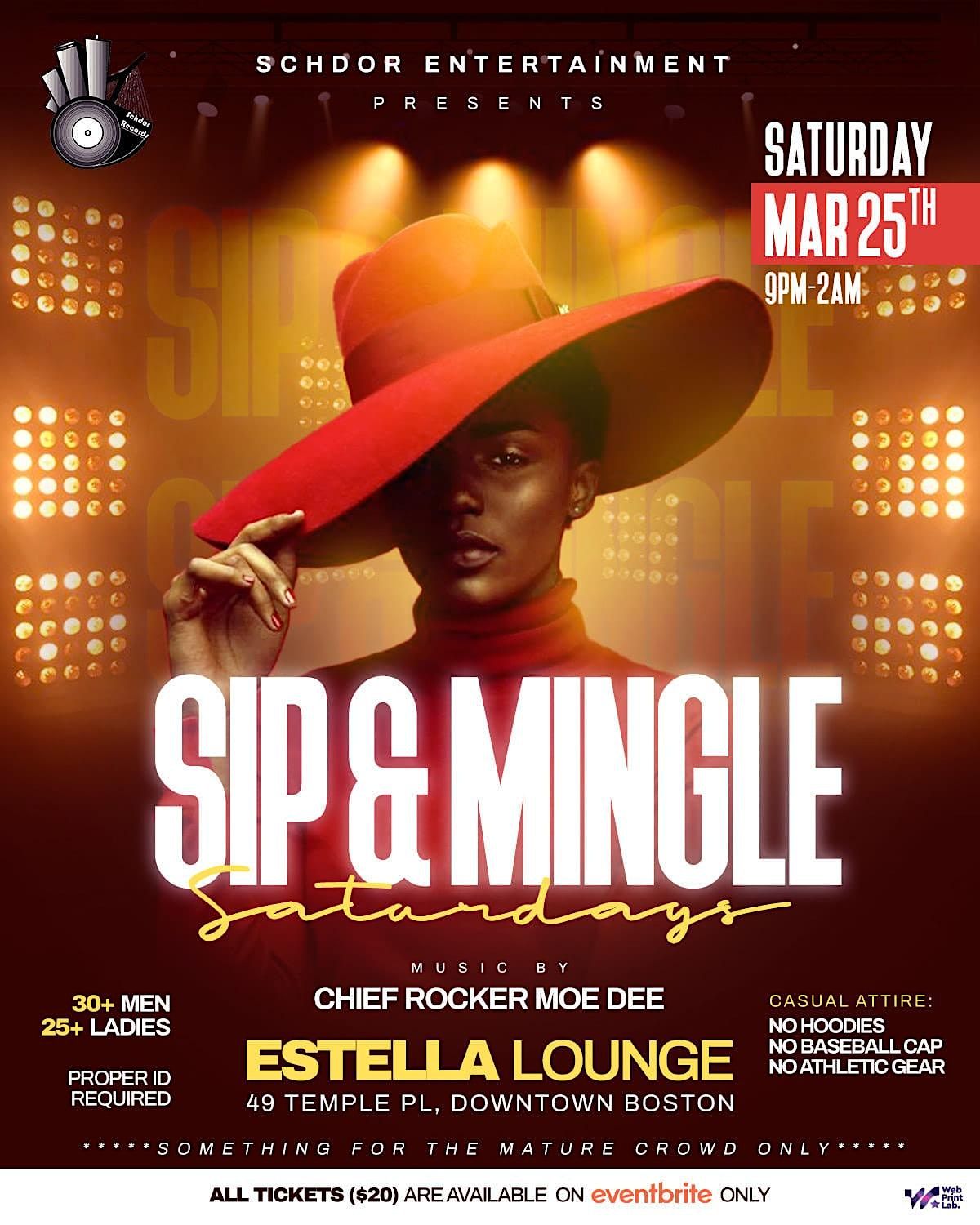 SIP & MINGLE SATURDAYS