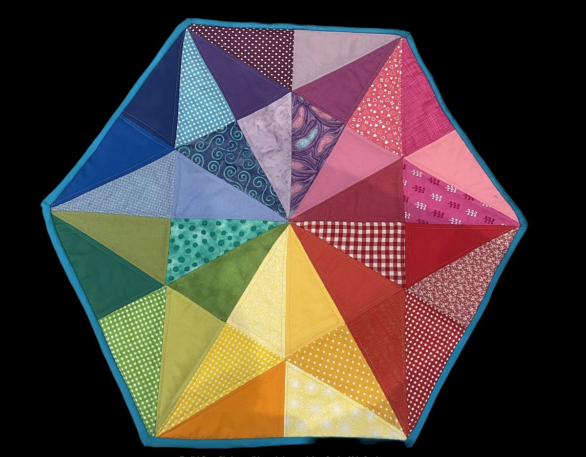 English Paper Piecing quilting technique London, 2