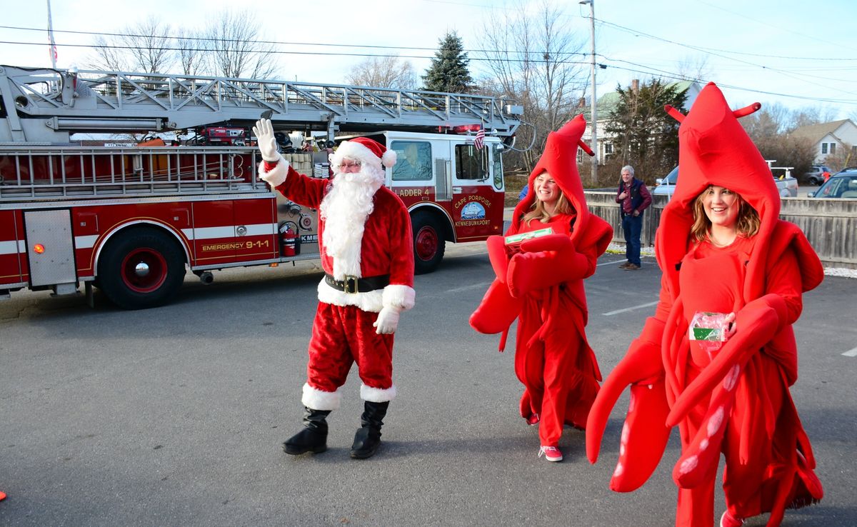 Santa Arrives by Fire Engine