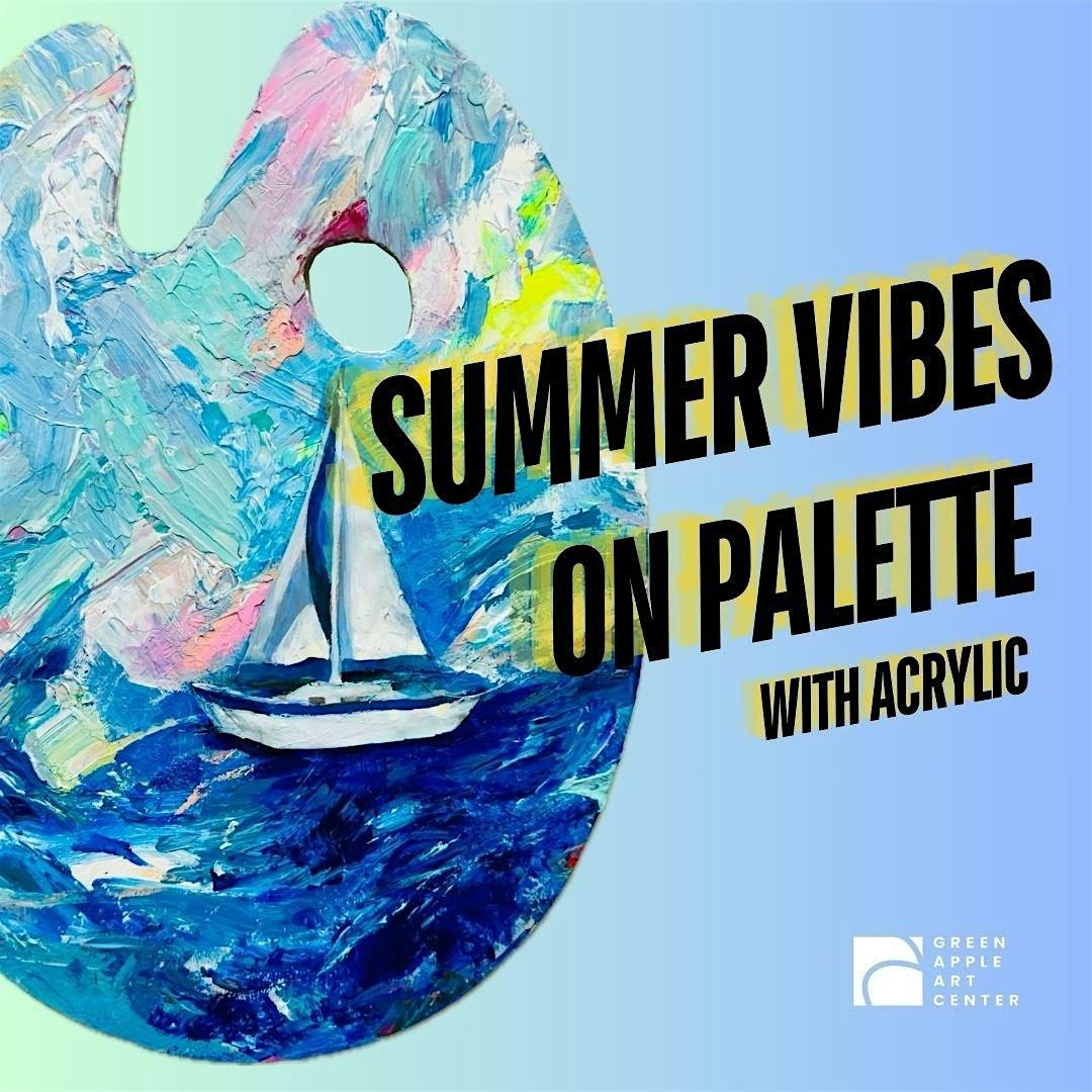 Summer Vibes on Palette | In Acrylic Painting