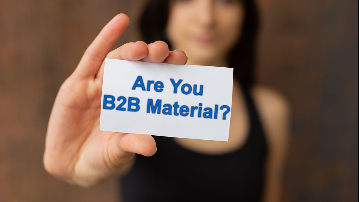 Are You B2B Sales & Marketing Material?