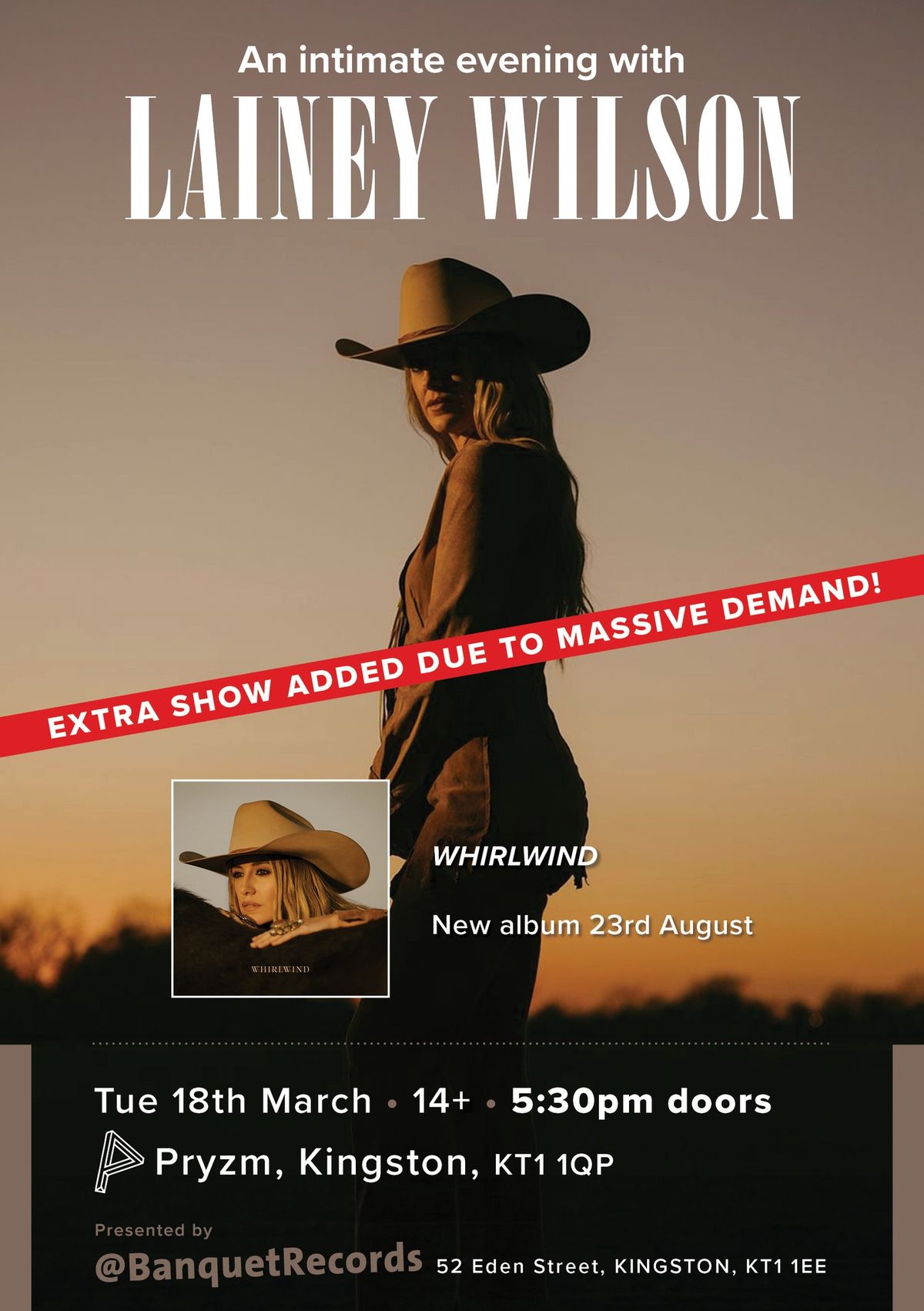 EXTRA: Lainey Wilson album release show at Pryzm