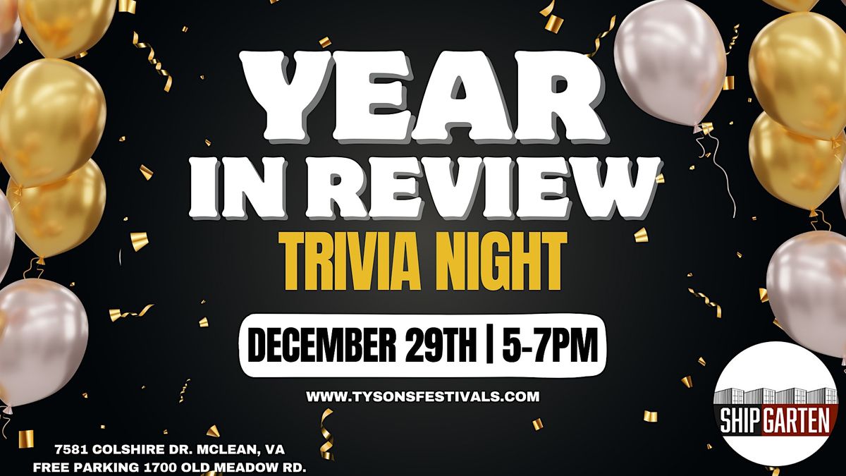 Year In Review Trivia