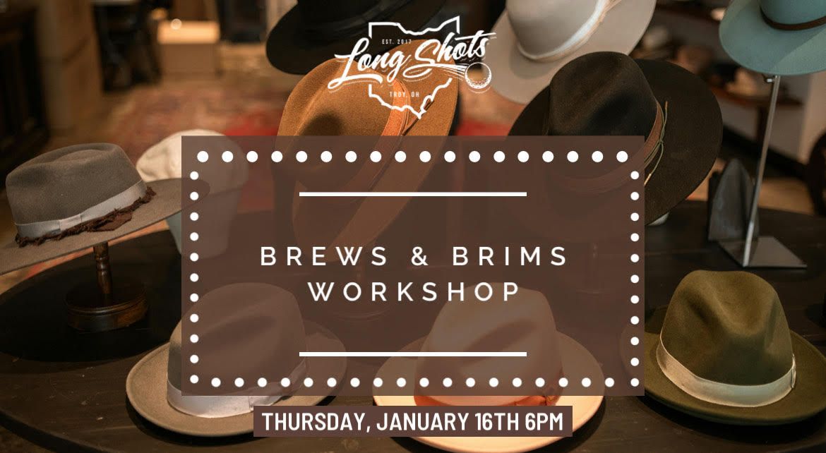 Brews & Brims- Designer Hat Workshop!