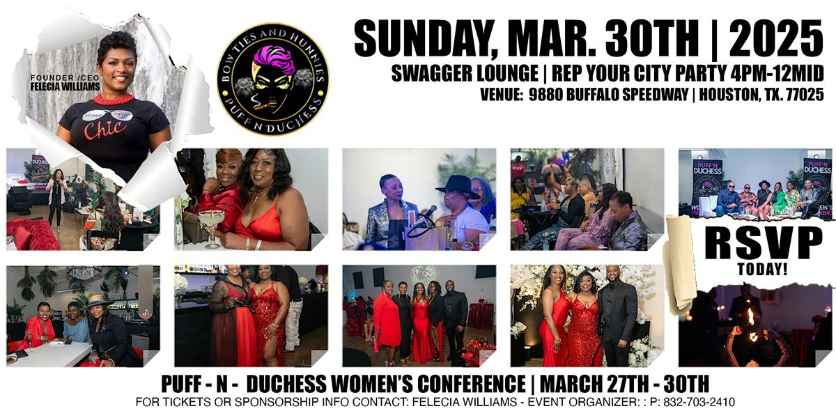 SUNDAY, MARCH 30TH | 2025 REP YOUR CITY - SWAGGER LOUNGE