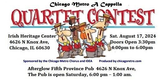 Chicago Metro A cappella Quartet Contest