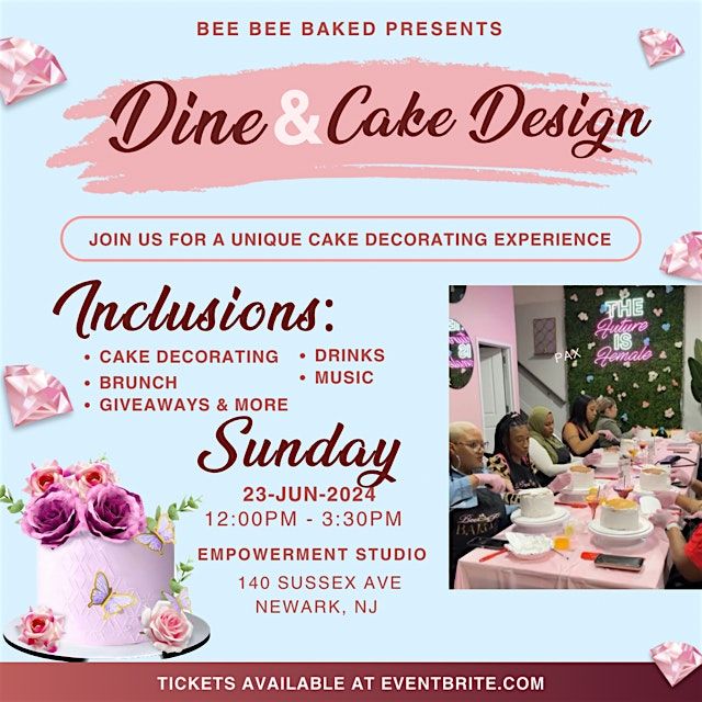 Dine and Cake Design with Bee Bee Baked (21+ Event)
