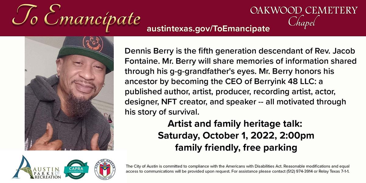 Dennis Berry artist and family heritage talk