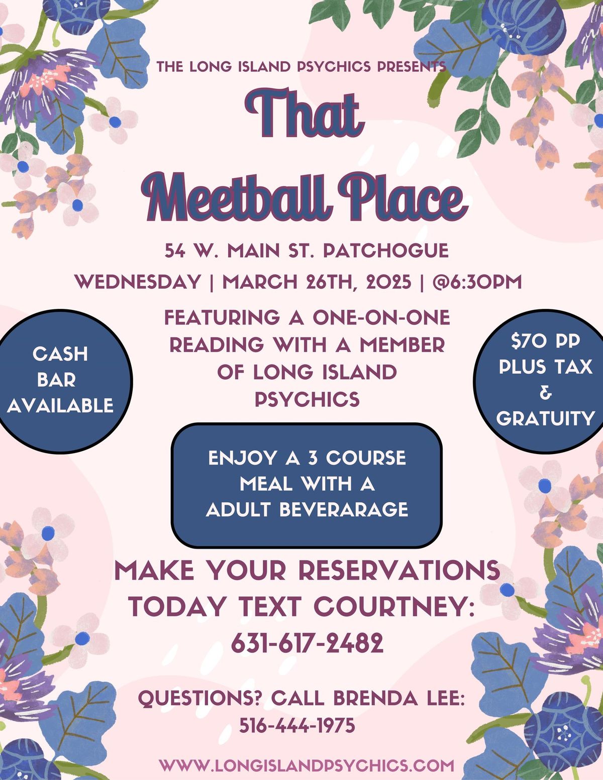 Psychic Dinner Night At That Meetball Place 