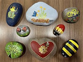 Painted Insect & Bug Rocks