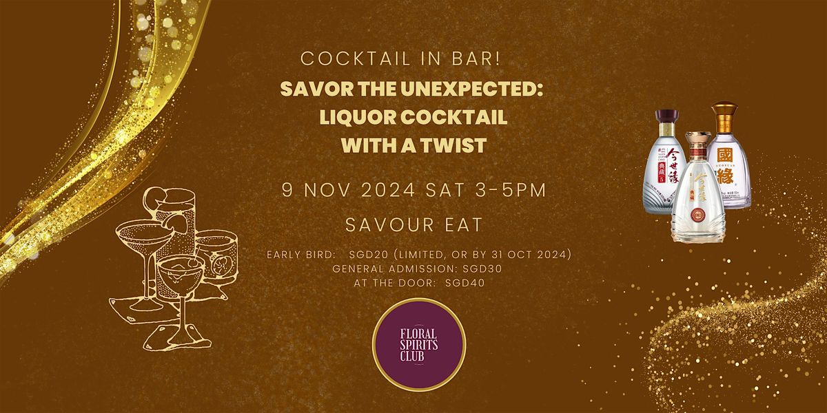 Savor the Unexpected: Liquor Cocktail with a Twist & bar delights