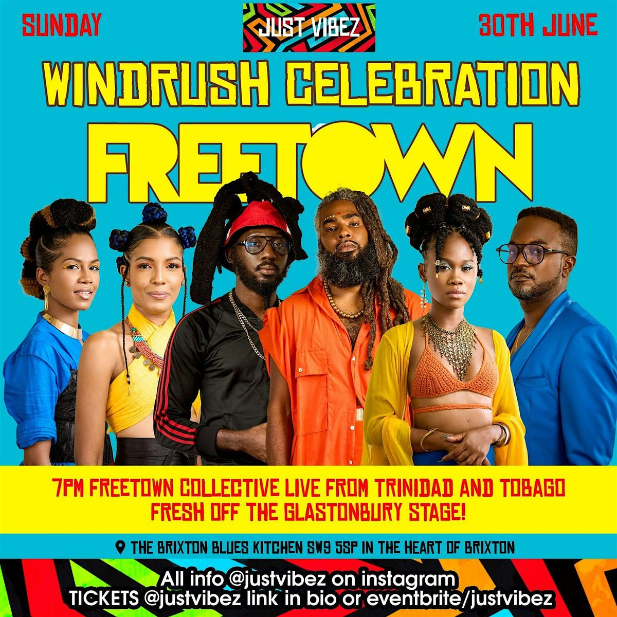 FREETOWN COLLECTIVE  LIVE IN BRIXTON - Just Vibez Windrush Celebration 2024