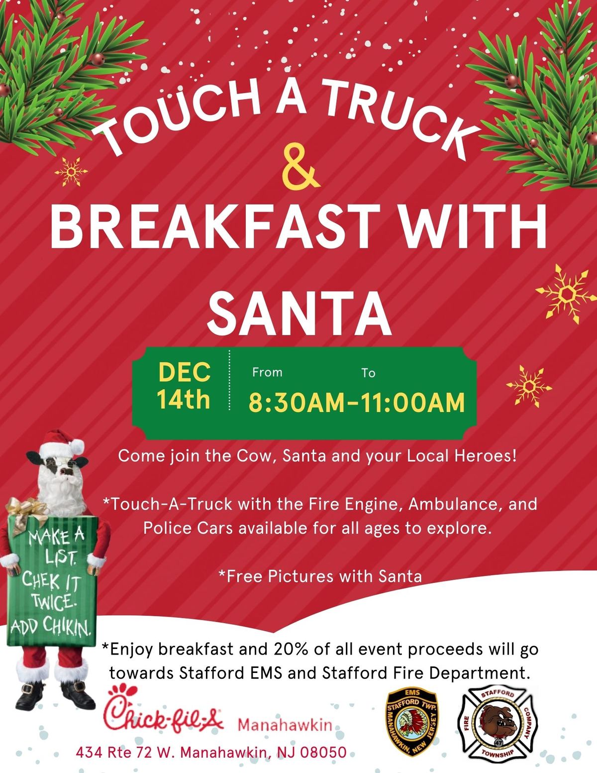 Touch a Truck and Breakfast with Santa