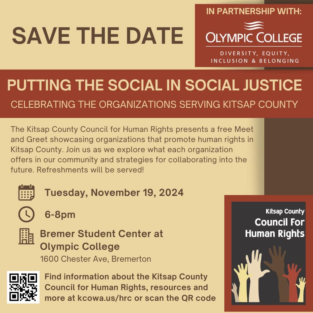 Putting the Social in Social Justice: Celebrating the Organizations Serving Kitsap County