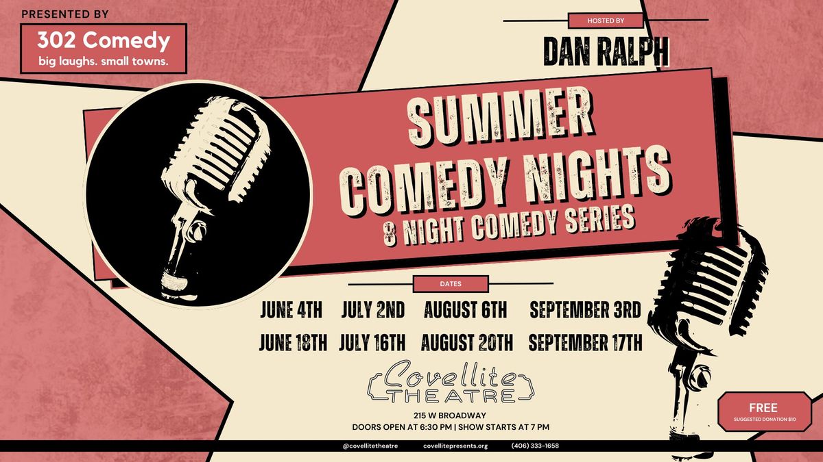 Summer Comedy Nights at the Covellite