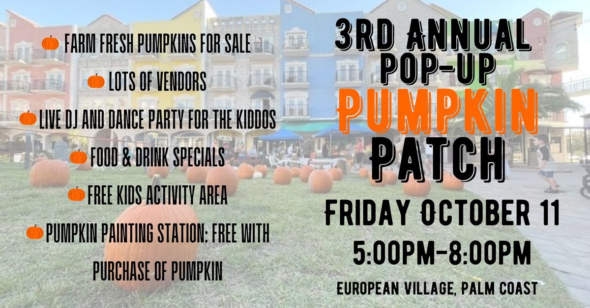 3rd Annual Pop-Up Pumpkin Patch