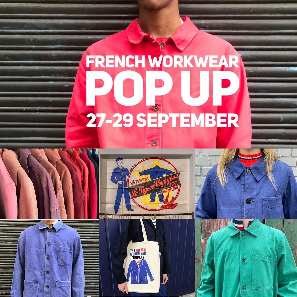 French Workwear Pop Up Sale 27-29 September, Stoke Newington