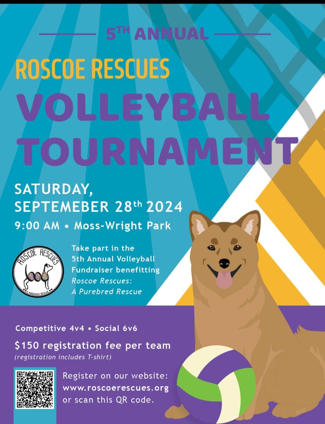 Roscoe Rescues 5th Annual Volleyball Tournament