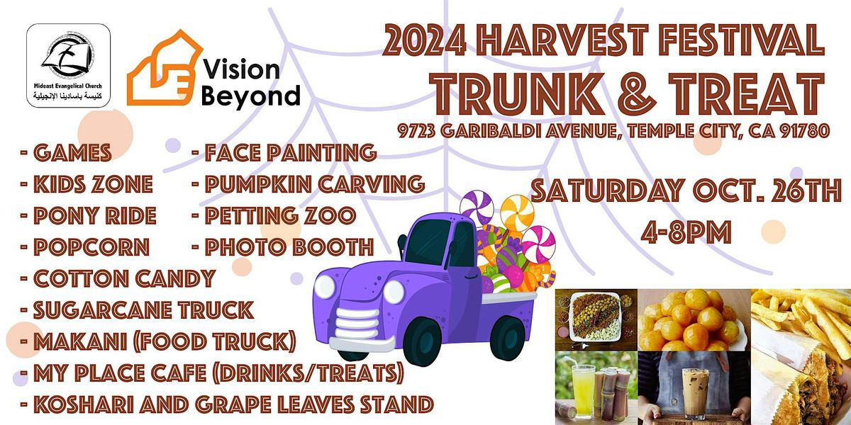 2024 Harvest Festival, Trunk & Treat, Petting Zoo, and lots more