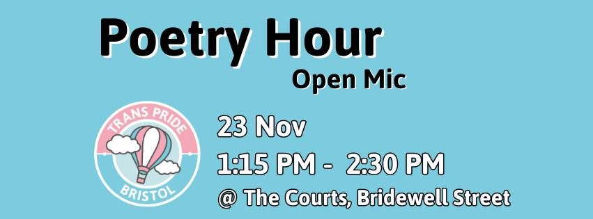 Bristol Trans Pride Poetry Hour @ The Courts