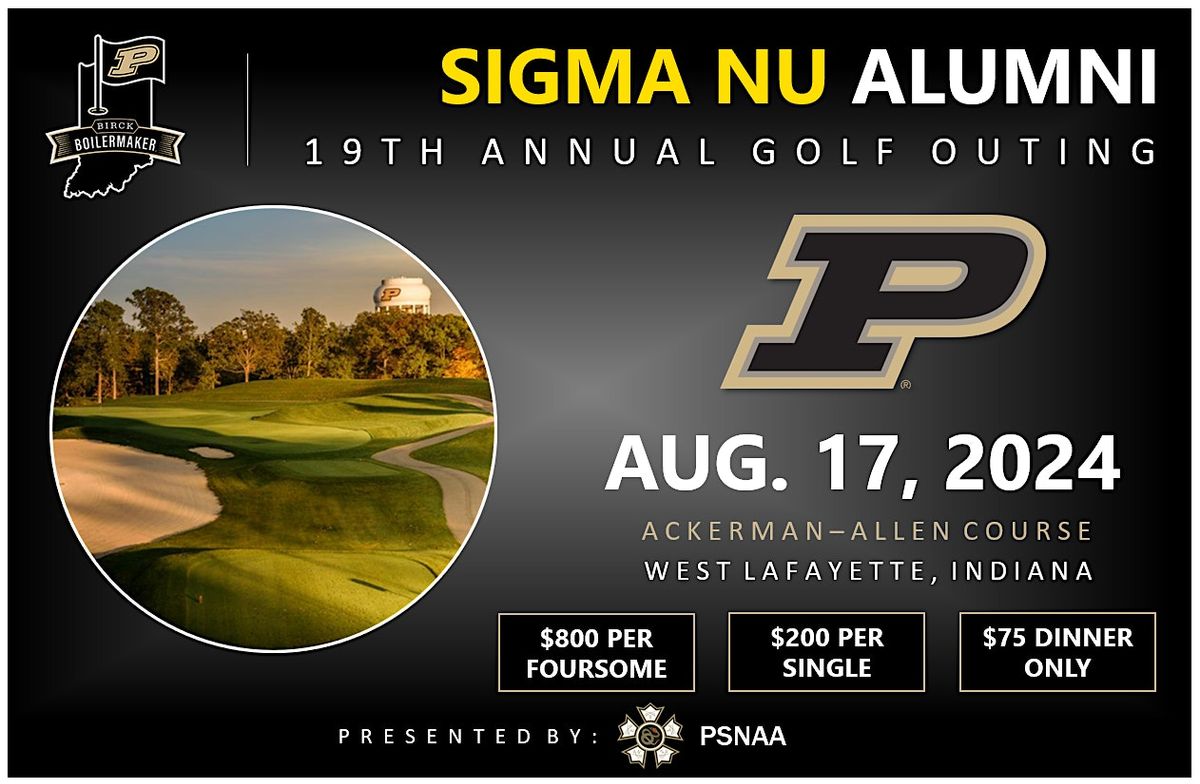 2024 Purdue Sigma Nu Alumni Golf Outing
