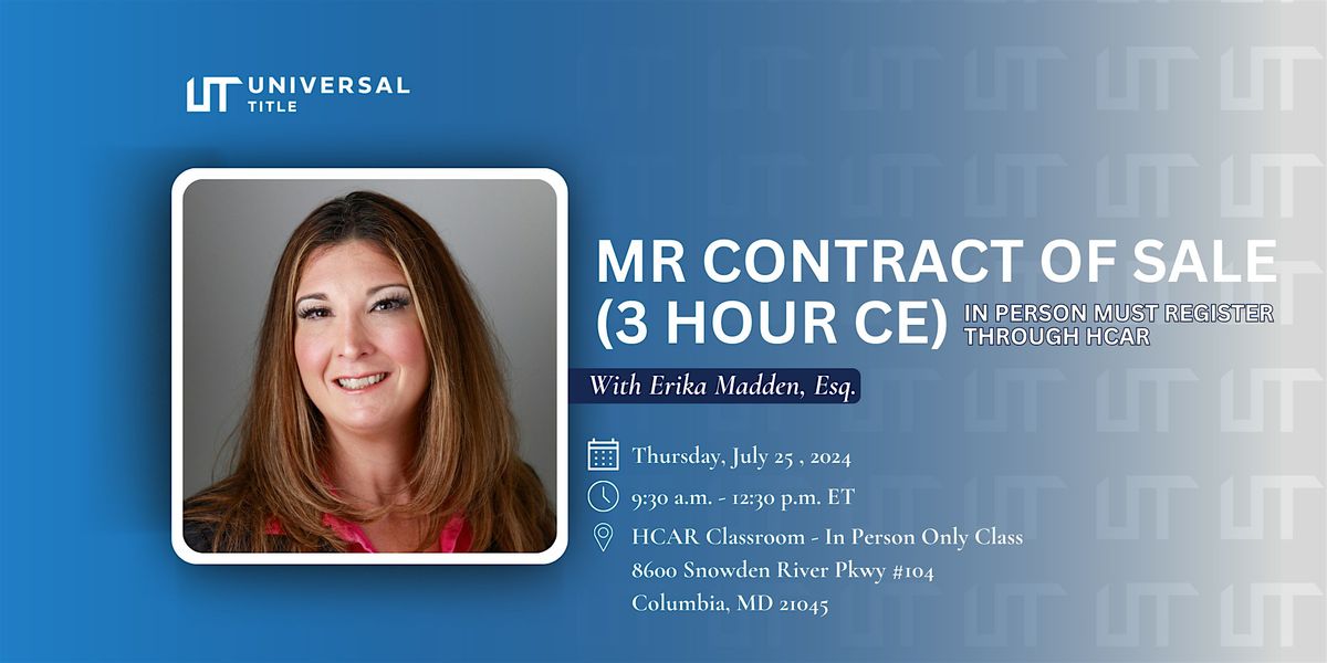 MR Contract of Sale (3 hour CE)
