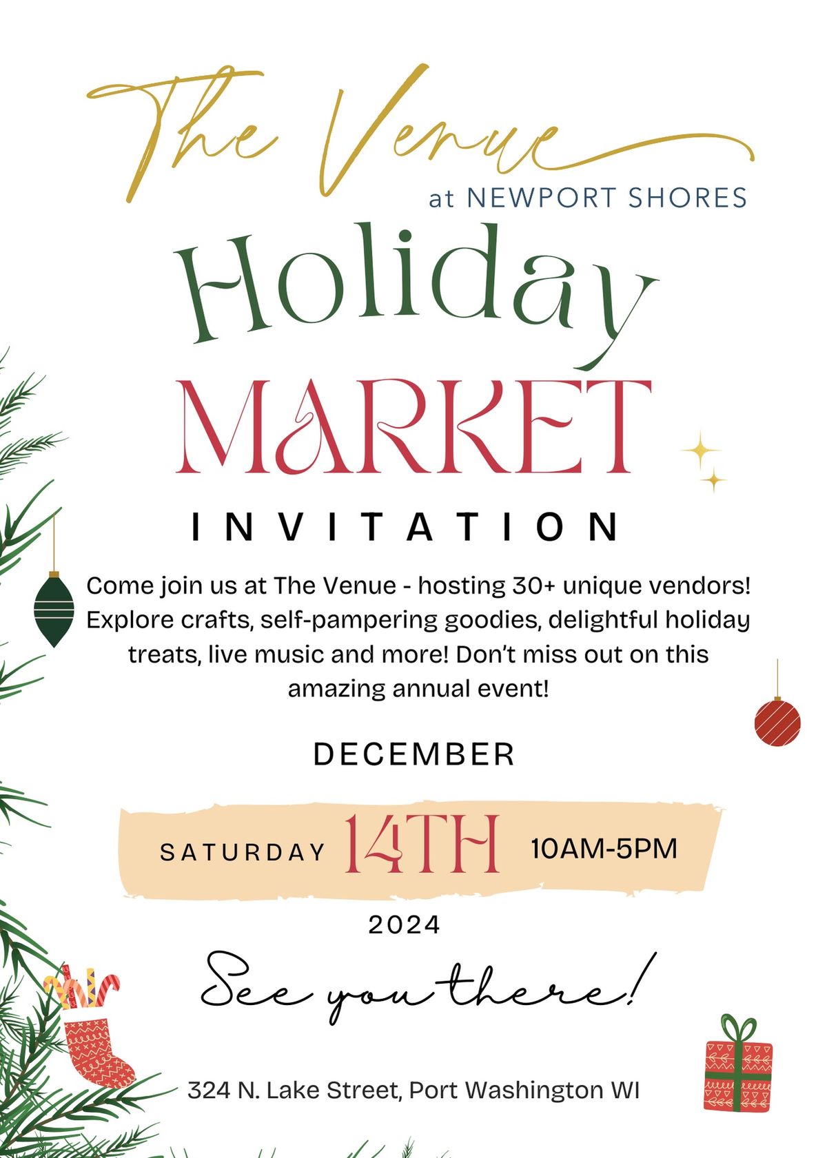 Holiday Market Vendor Party 