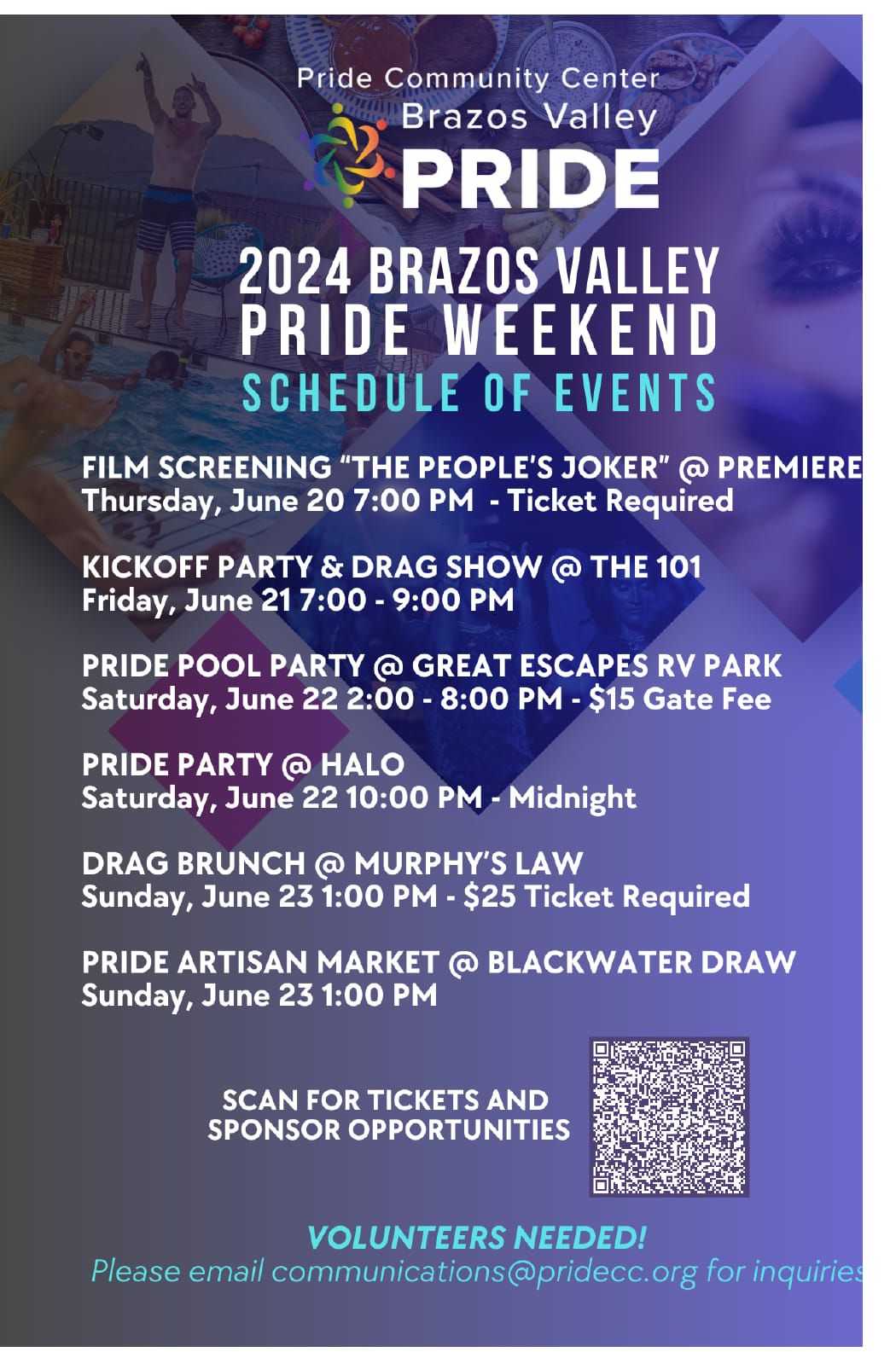 Brazos Valley Pride Weekend 2024