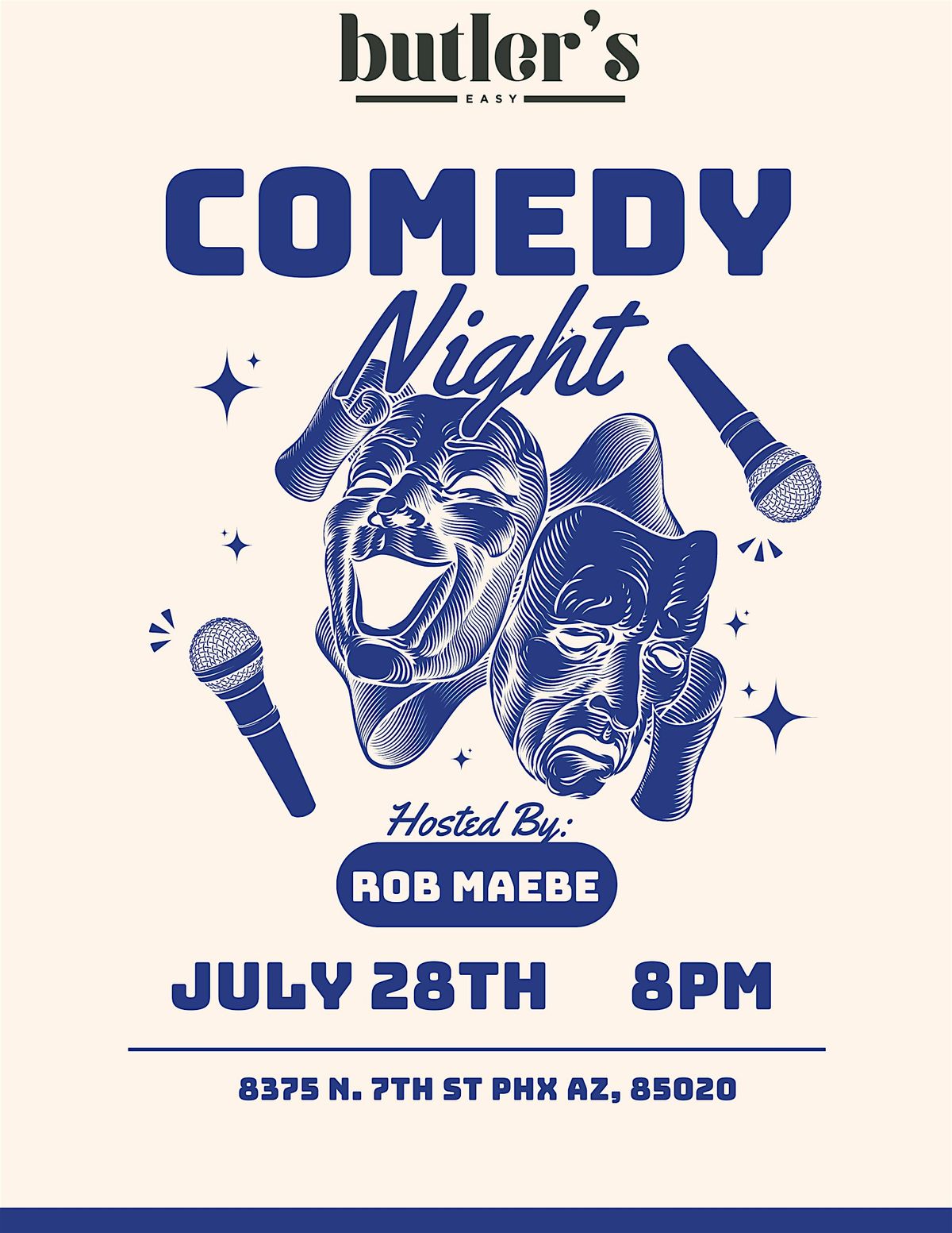 Comedy Night at Butlers Easy feat. Rob Maebe and friends, Butler's Easy ...