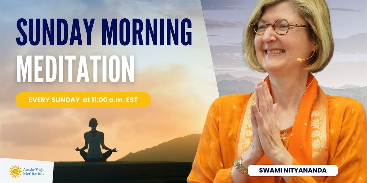 Sunday Morning Meditation With Swami Nityananda