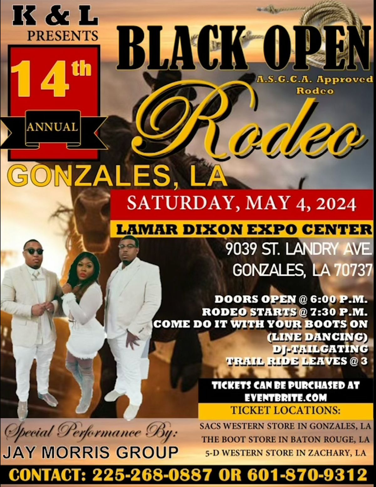 14th Annual Gonzalez, LA Black Open Rodeo