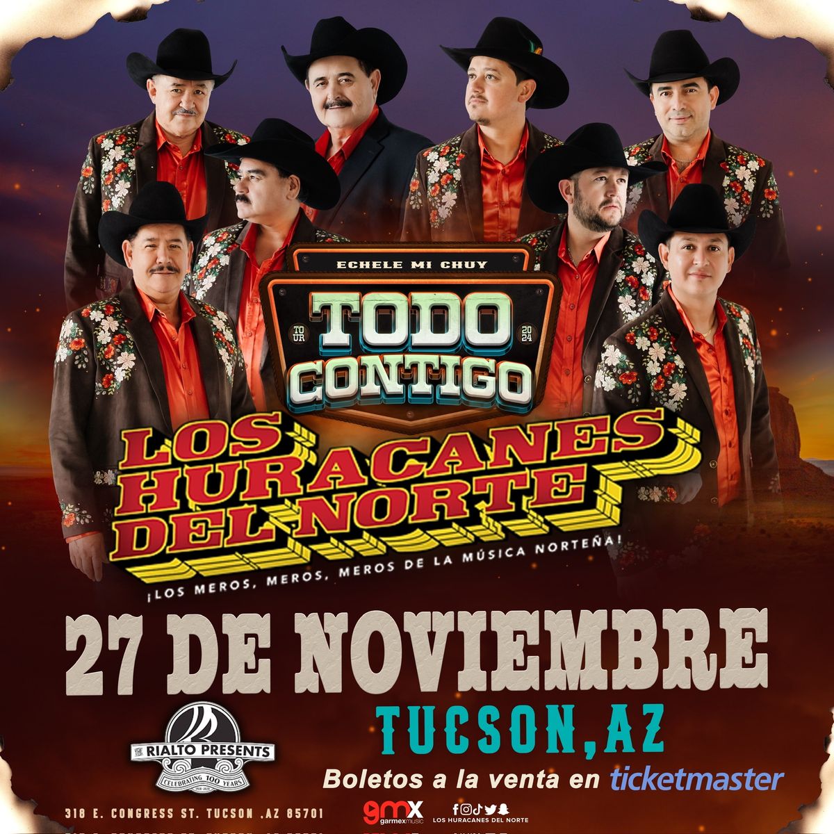 Los Huracanes del Norte: Todo Contigo Tour 2024 @ Rialto Theatre