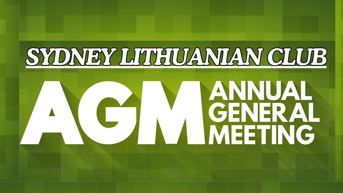 AGM Sydney Lithuanian Club 