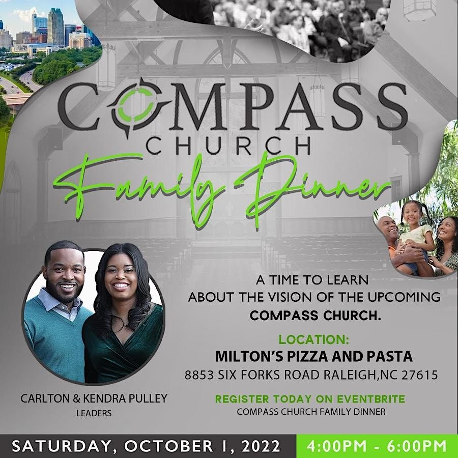 Compass Church Family Dinner, Milton's Pizza and Pasta Raleigh, 1