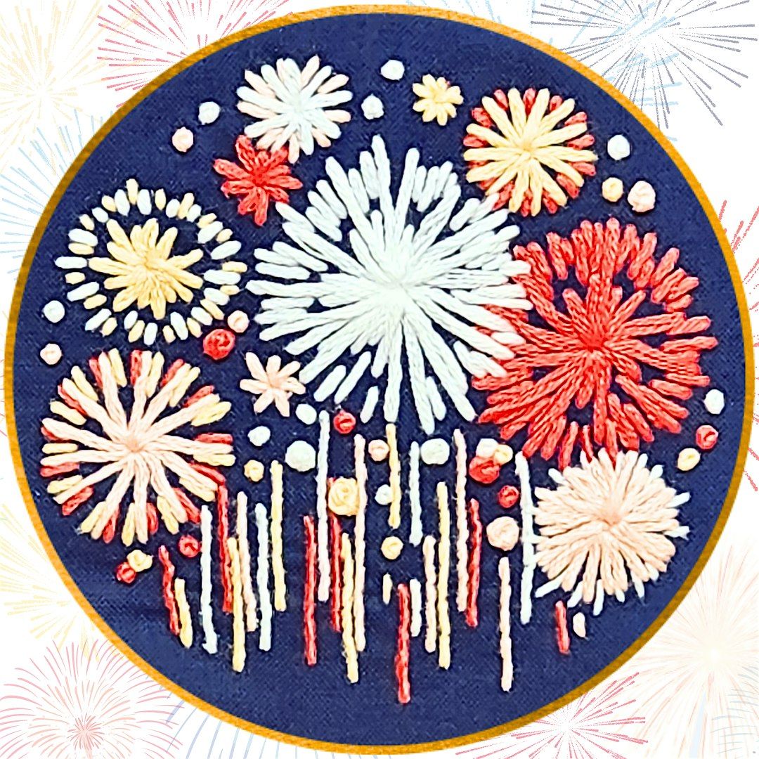 Fireworks Embroidery with Capital Stitch Co.