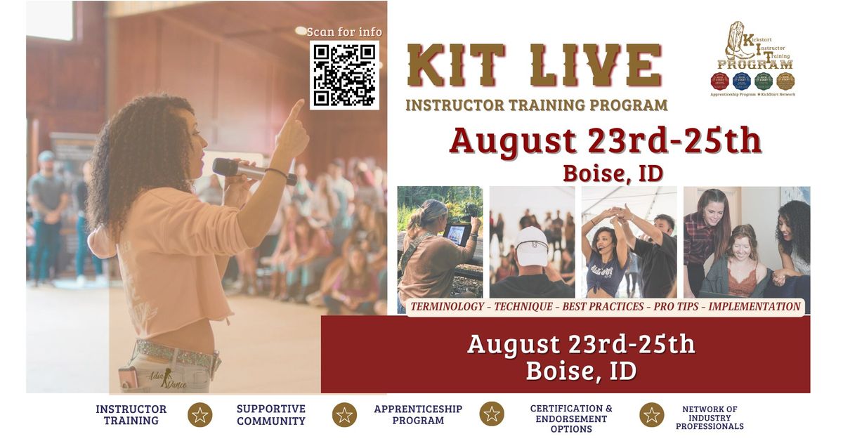 KIT Live: In Person Instructor Training Worshops